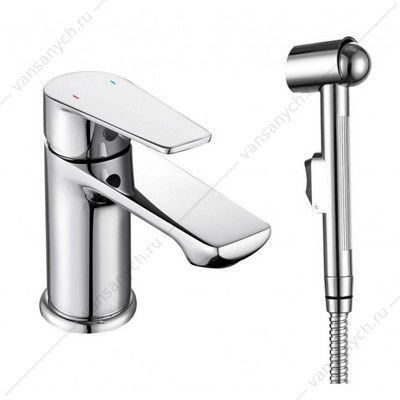 Смеситель для умывальника с гигиеническим душем GROSS AQUA Dyno хром 6249285C Gross Aqua (Россия) купить в Тюмени (Ван Саныч™)