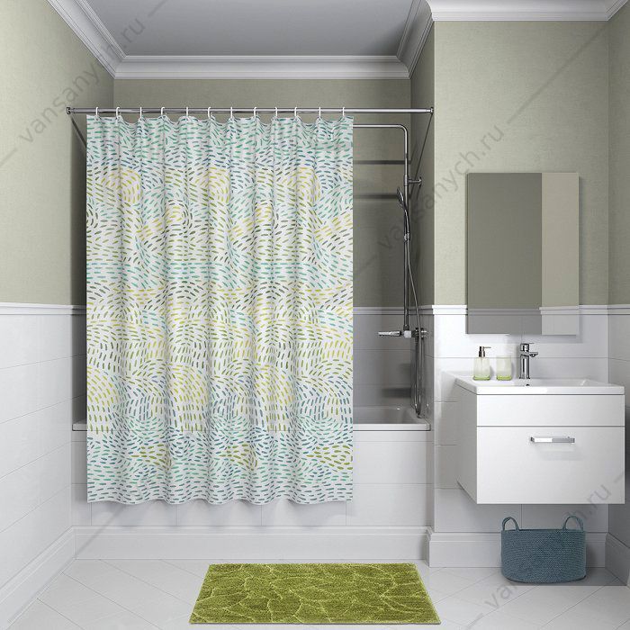 Штора для ванной комнаты IDDIS Basic, B21P218i11, разноцветный IDDIS (Россия) купить в Тюмени (Ван Саныч™)