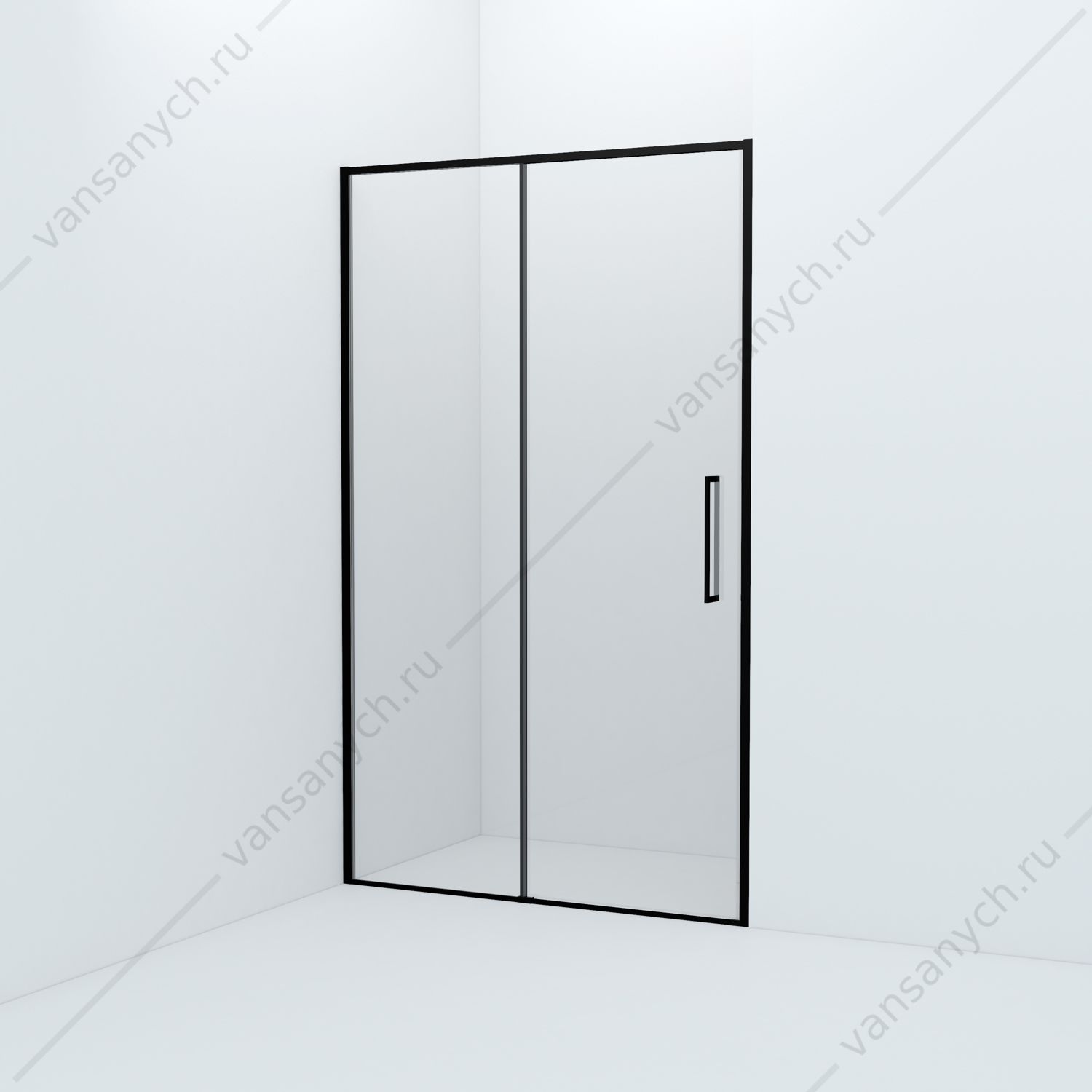 Душевая дверь 120, IDDIS Slide, SLI6BS2i69, черный IDDIS (Россия) купить в Тюмени (Ван Саныч™)