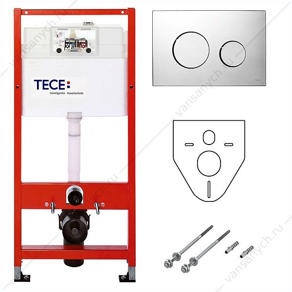 Система инсталляции для унитазов TECE Base K400626 4 в 1 с кнопкой смыва TECE (Германия) купить в Тюмени (Ван Саныч™)