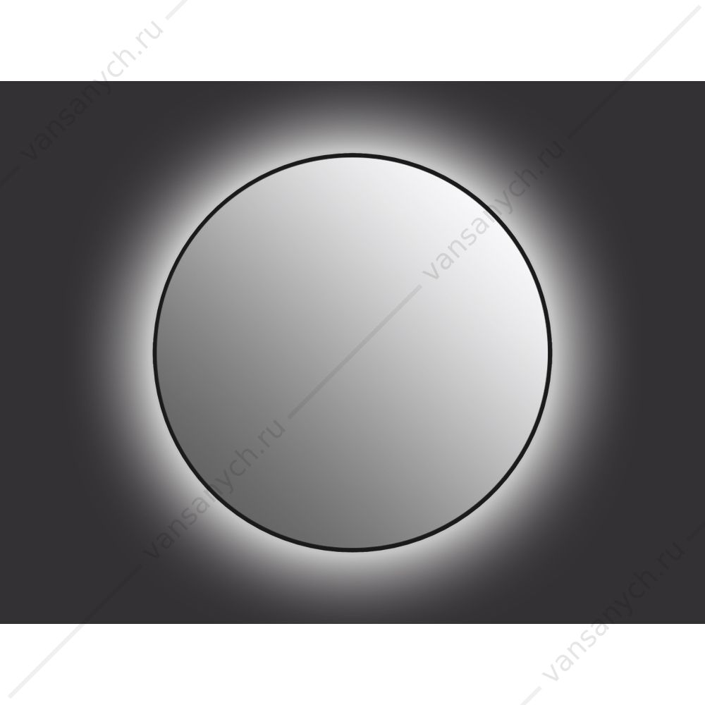 Зеркало ECLIPSE smart 80x80 с подсветкой круглое в черной рамке, А64147 Cersanit (Польша) купить в Тюмени (Ван Саныч™)